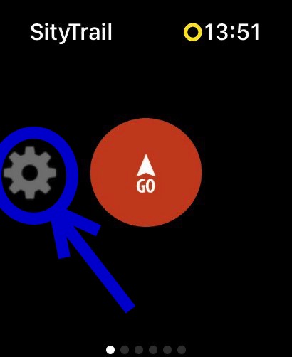 SityTrail Apple Watch paramètre mode HD