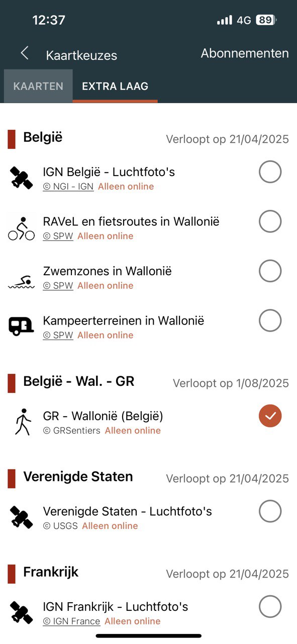 SityTrail Belgium Ravel